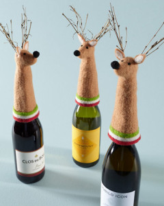 reindeer wine toppers